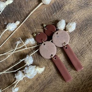 Handmade polymer clay earrings in the style Teresa